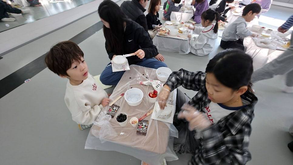 블루베리 생크림케이크 만들기